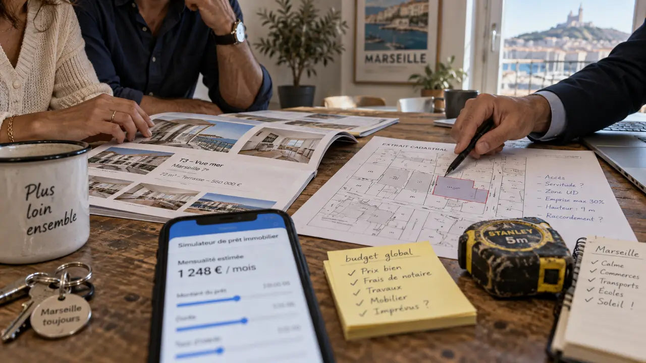 Achat immobilier Marseille : prix moyen 3 606 €/m² selon quartiers