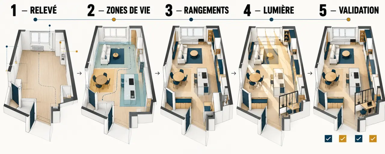 Optimiser l’aménagement de son intérieur pour une rénovation réussie en cinq étapes