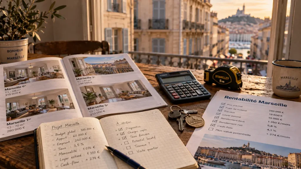 Investissement locatif à Marseille : un prix bas ne suffit pas à faire un bon rendement